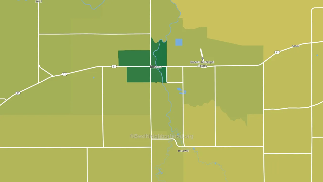 56751, MN block-group voter-turnout map