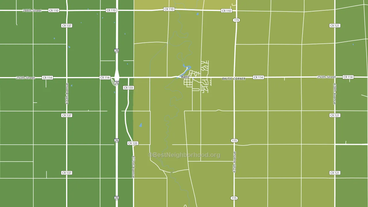 57003, SD block-group voter-turnout map