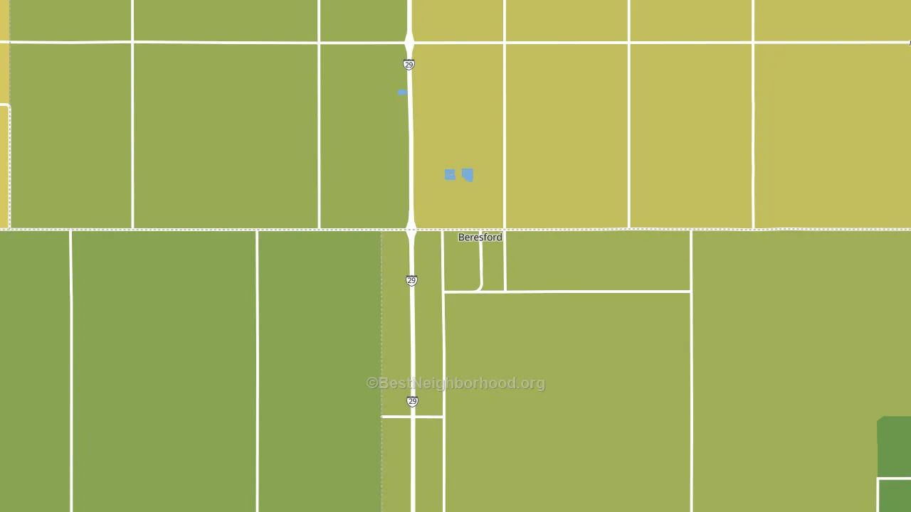 57004, SD block-group voter-turnout map