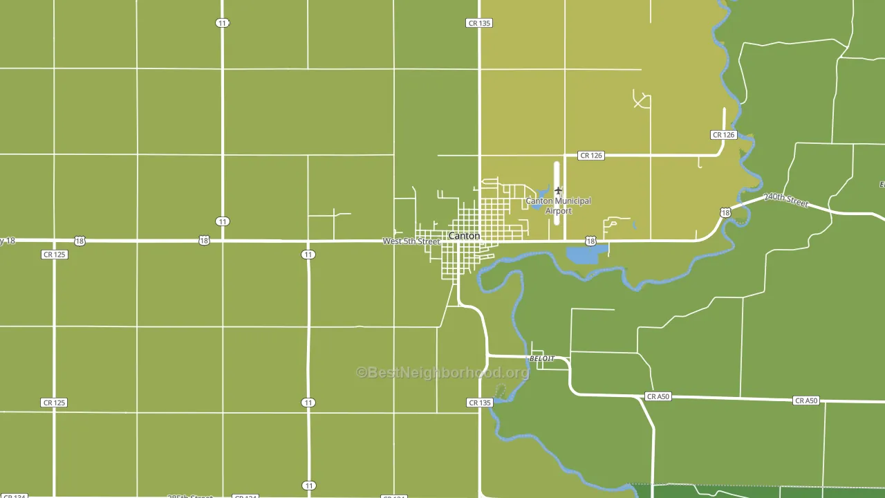 57013, SD block-group voter-turnout map