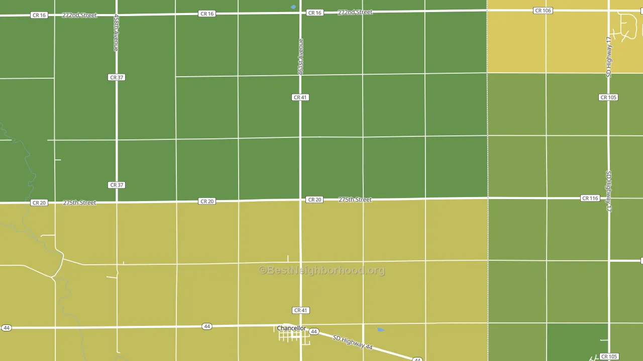 57015, SD block-group voter-turnout map
