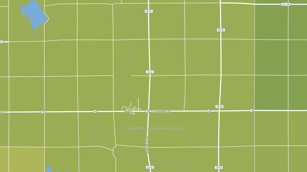 57021, SD block-group voter-turnout map