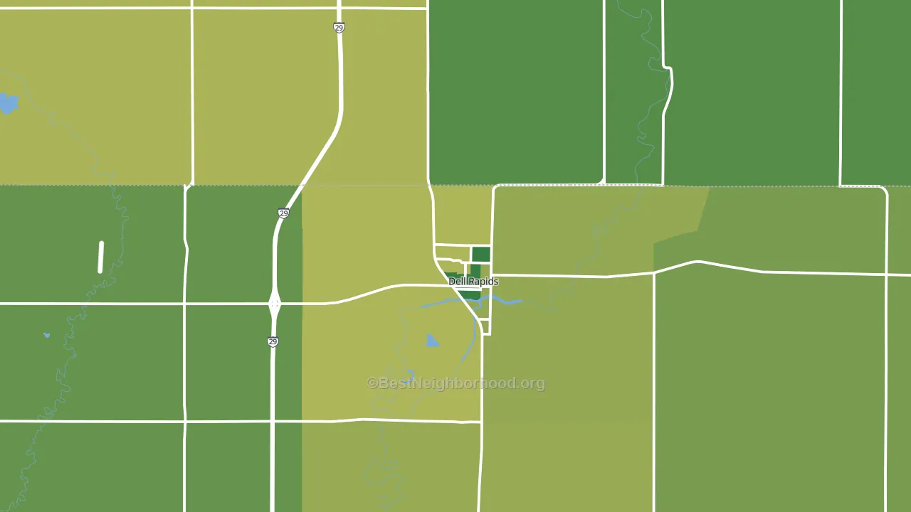 57022, SD block-group voter-turnout map