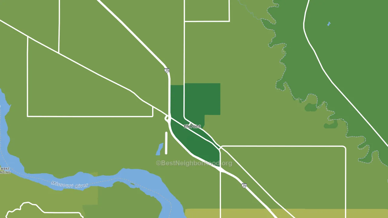 57025, SD block-group voter-turnout map