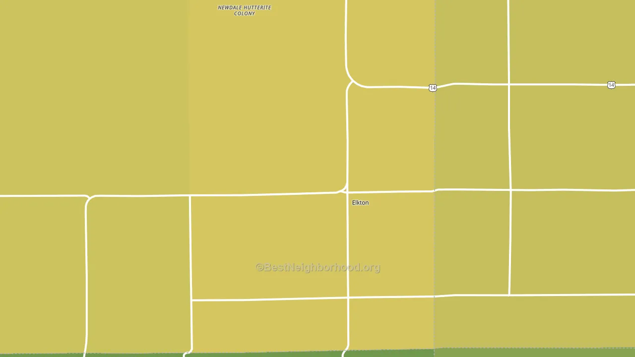 57026, SD block-group voter-turnout map