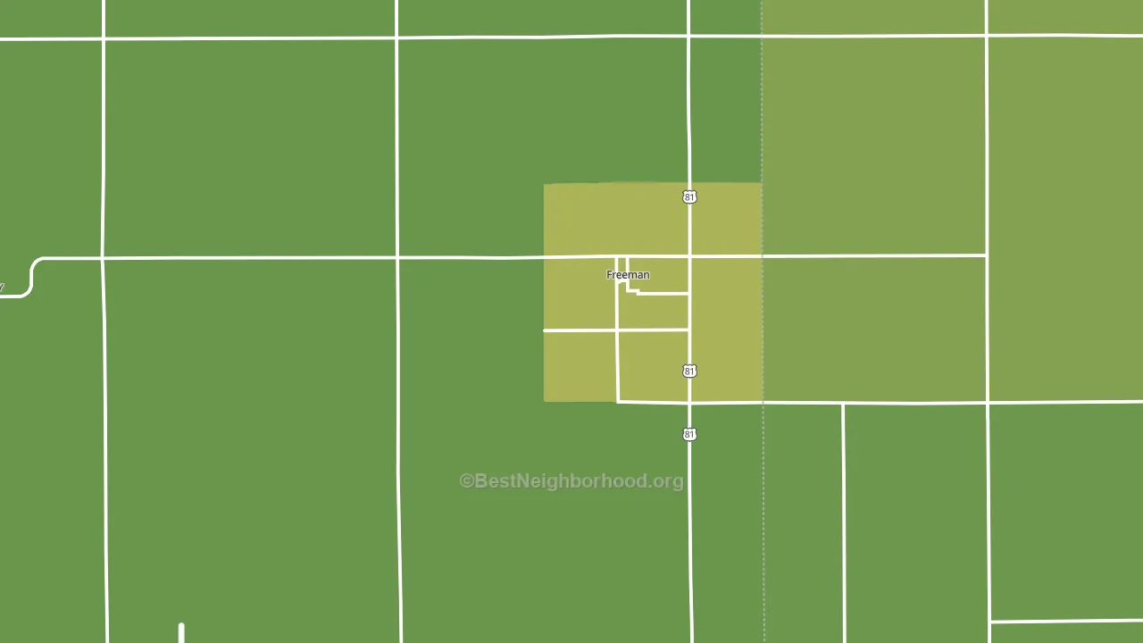 57029, SD block-group voter-turnout map