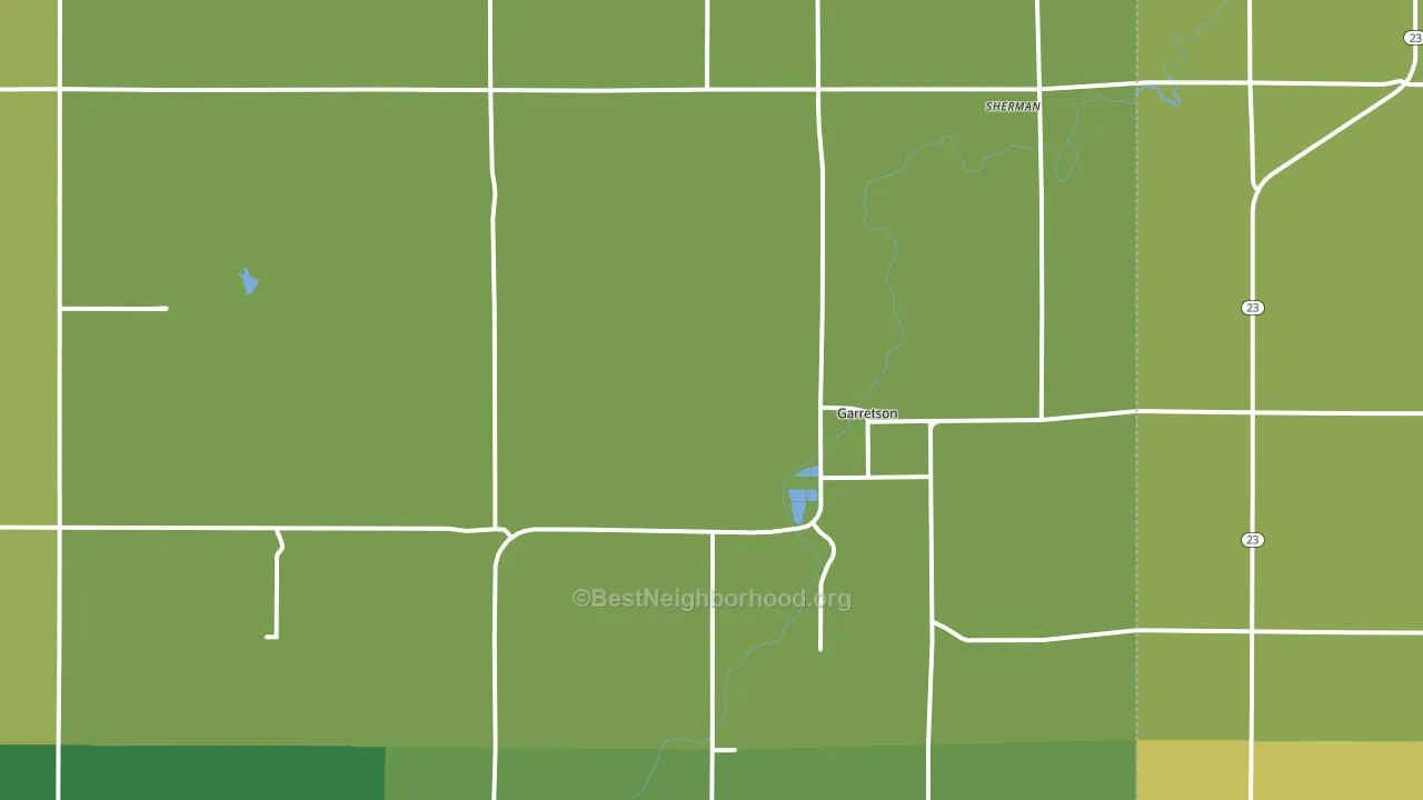 57030, SD block-group voter-turnout map