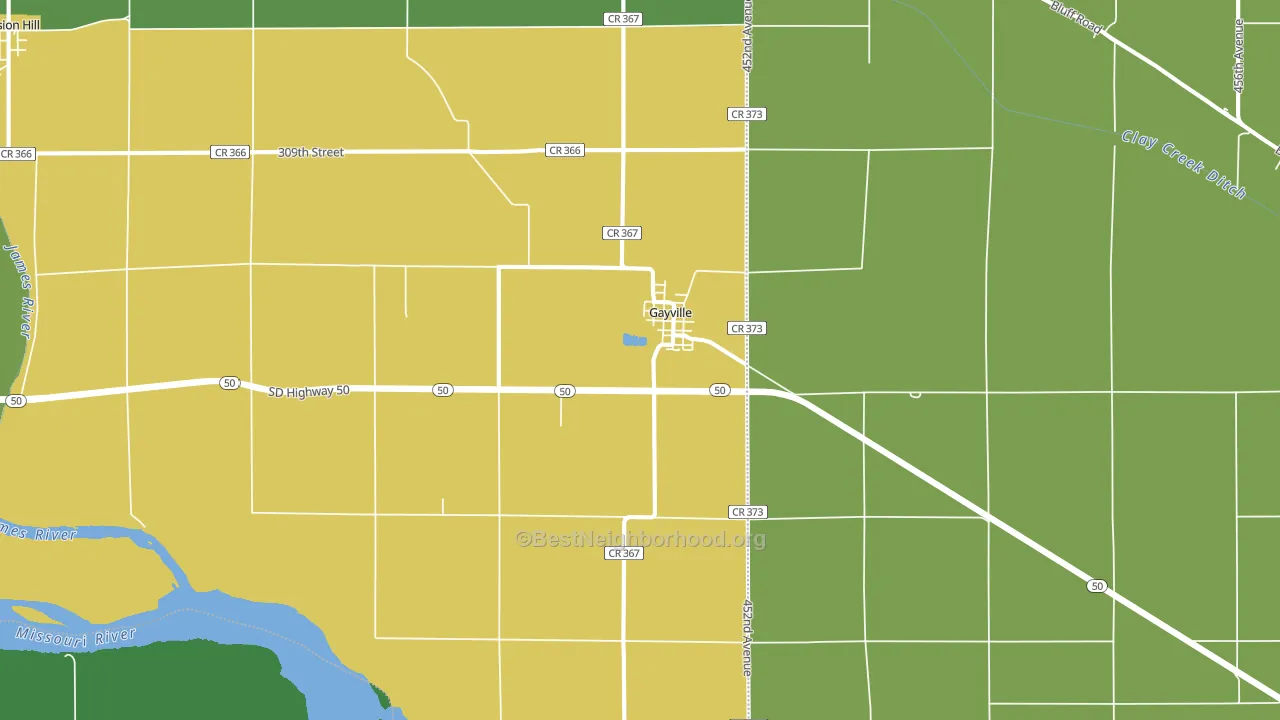 57031, SD block-group voter-turnout map