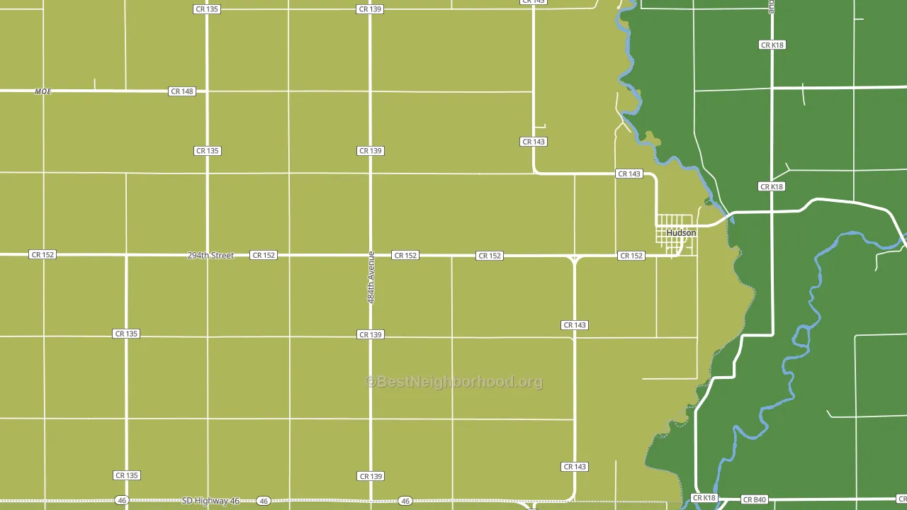 57034, SD block-group voter-turnout map