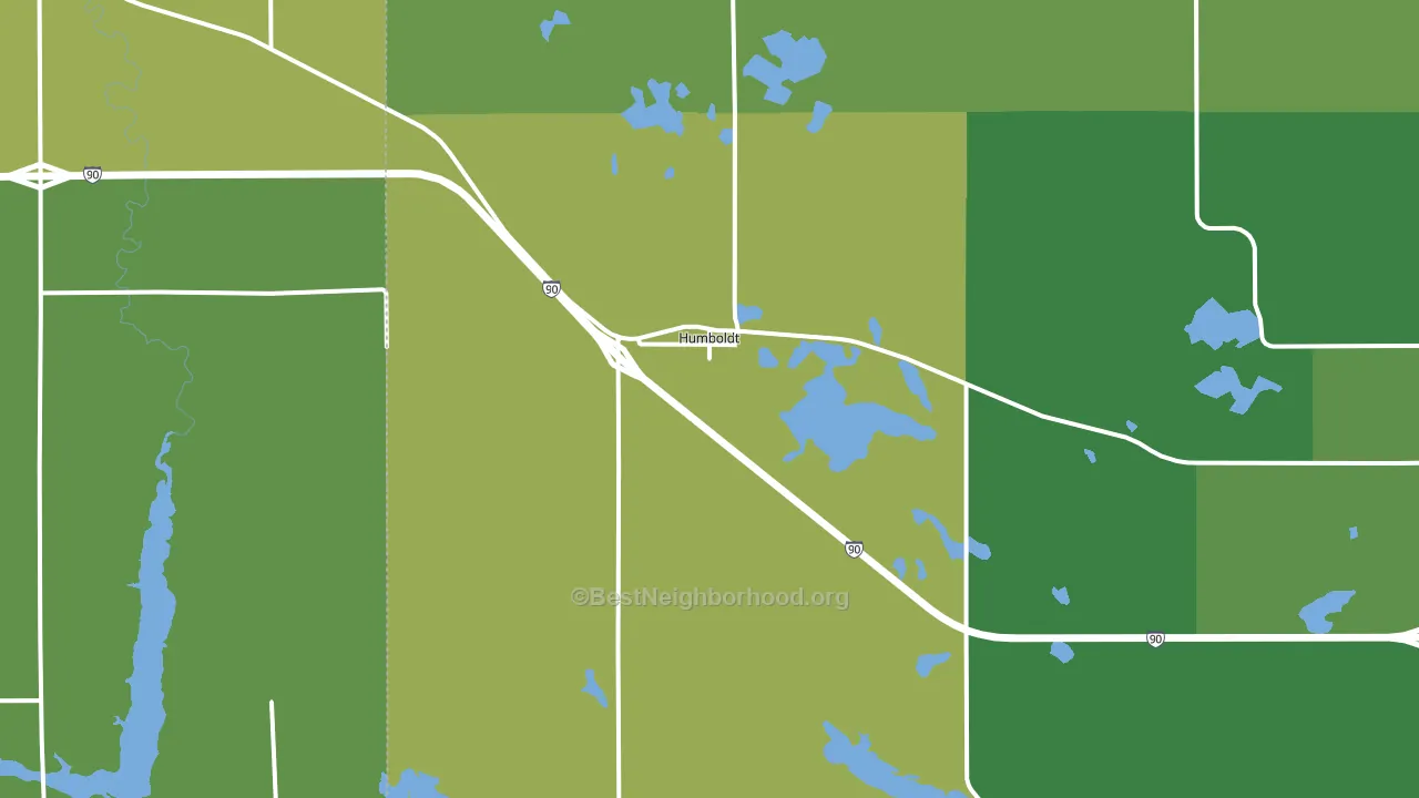 57035, SD block-group voter-turnout map