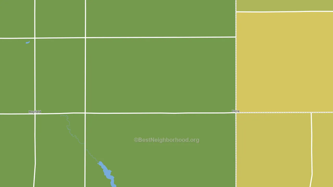 57037, SD block-group voter-turnout map
