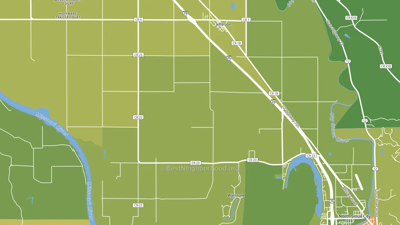 57038, SD block-group voter-turnout map