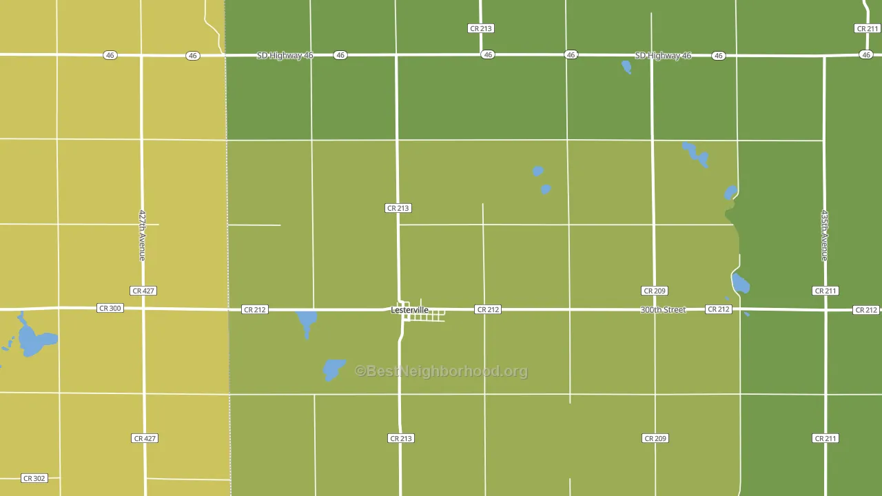 57040, SD block-group voter-turnout map