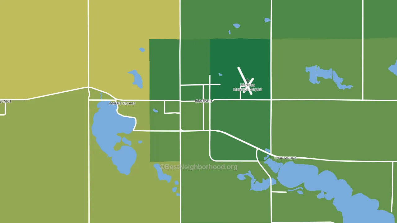 57042, SD block-group voter-turnout map