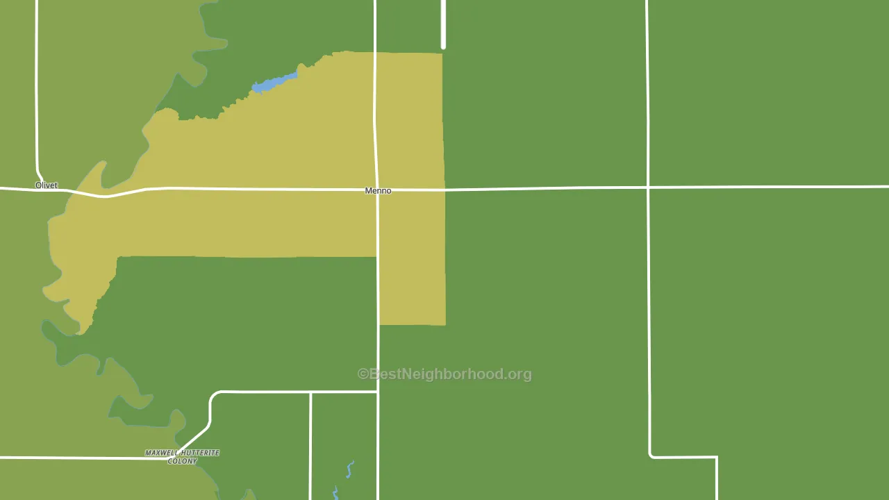 57045, SD block-group voter-turnout map