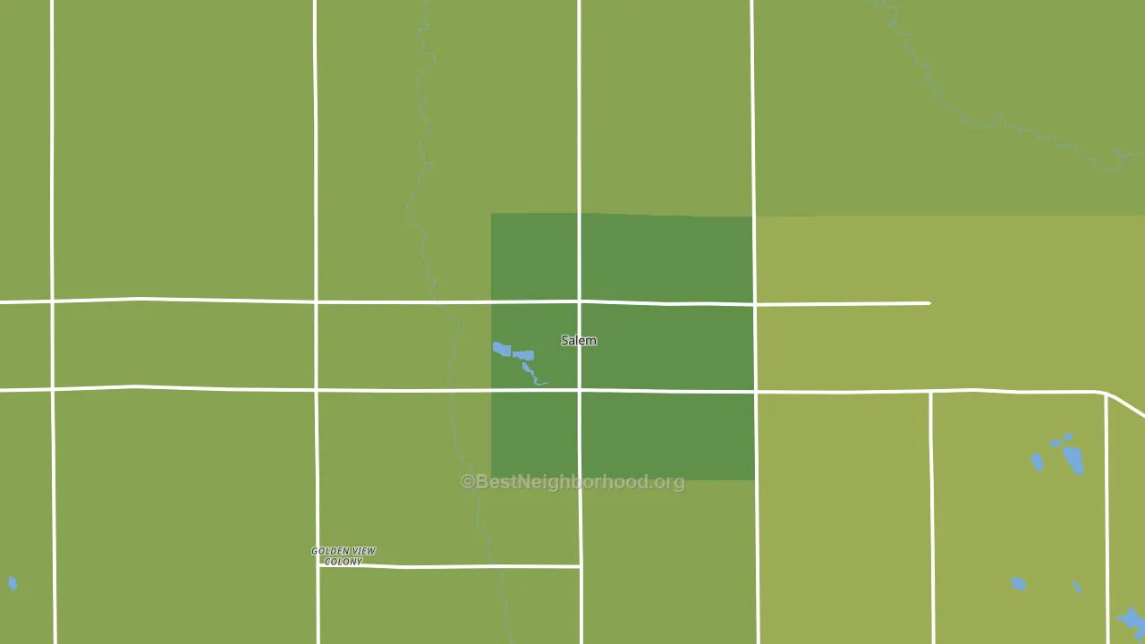 57058, SD block-group voter-turnout map