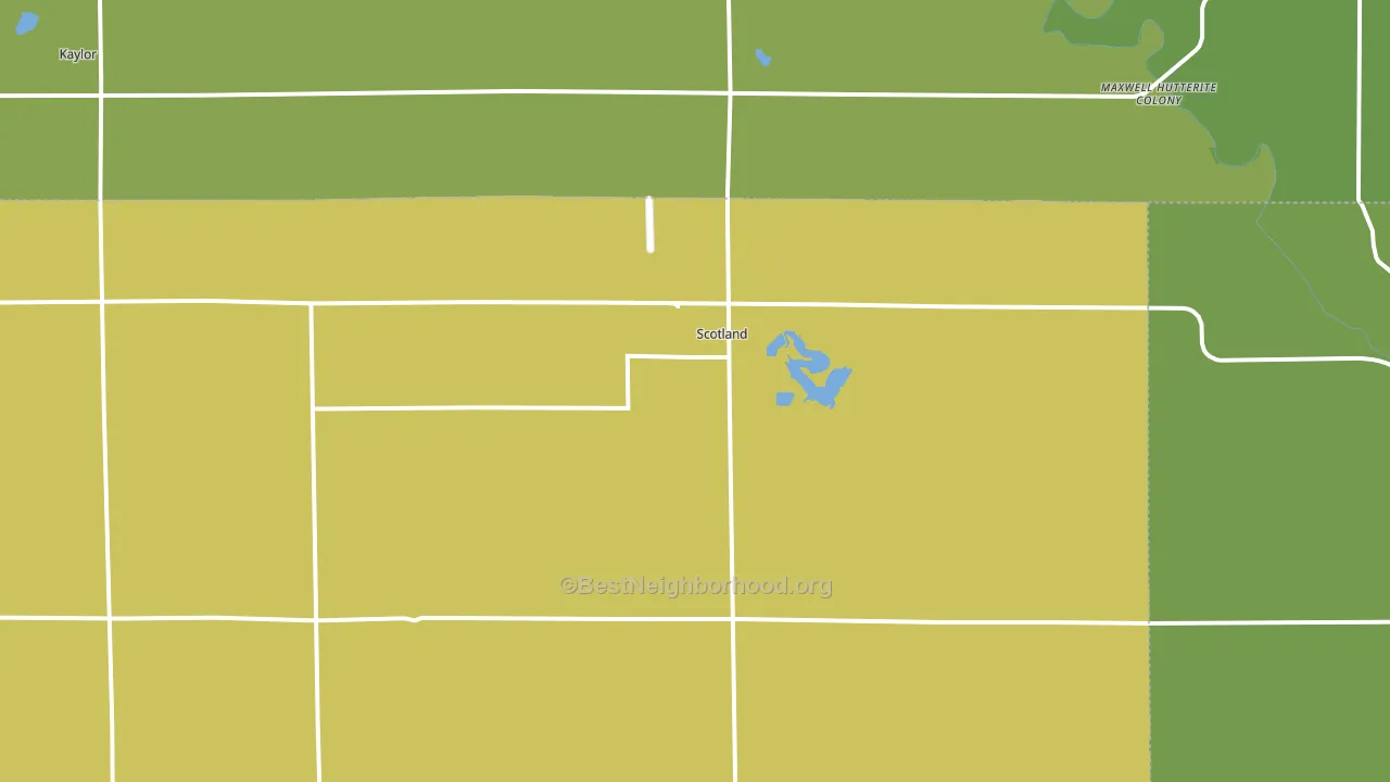 57059, SD block-group voter-turnout map