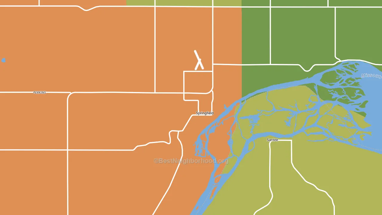 57062, SD block-group voter-turnout map