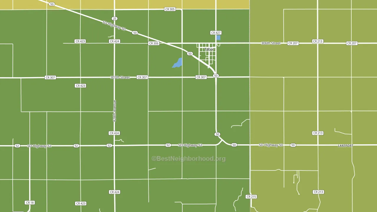 57063, SD block-group voter-turnout map