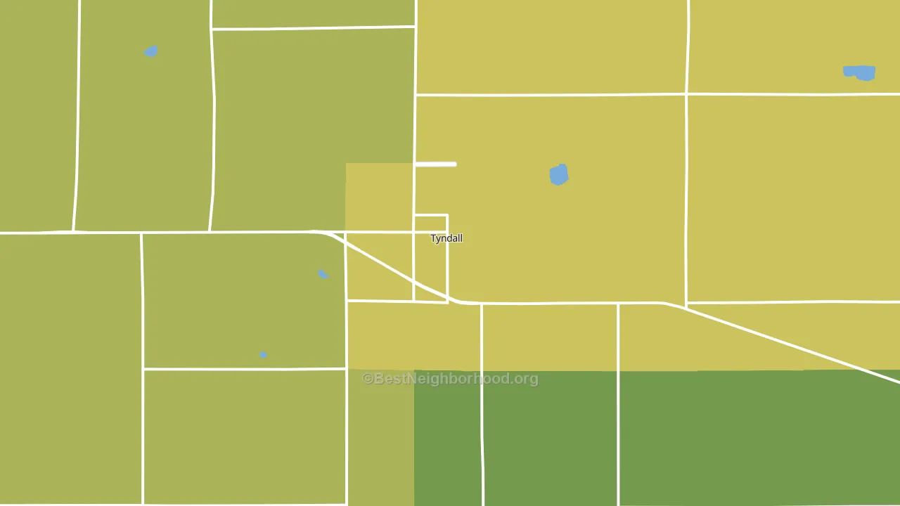57066, SD block-group voter-turnout map
