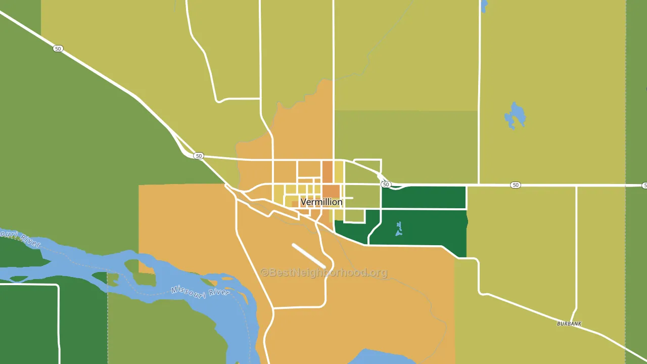 57069, SD block-group voter-turnout map