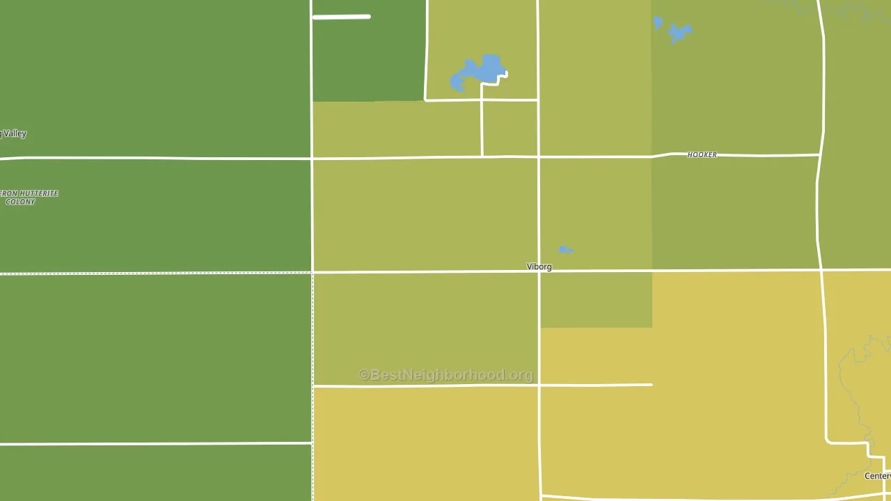 57070, SD block-group voter-turnout map