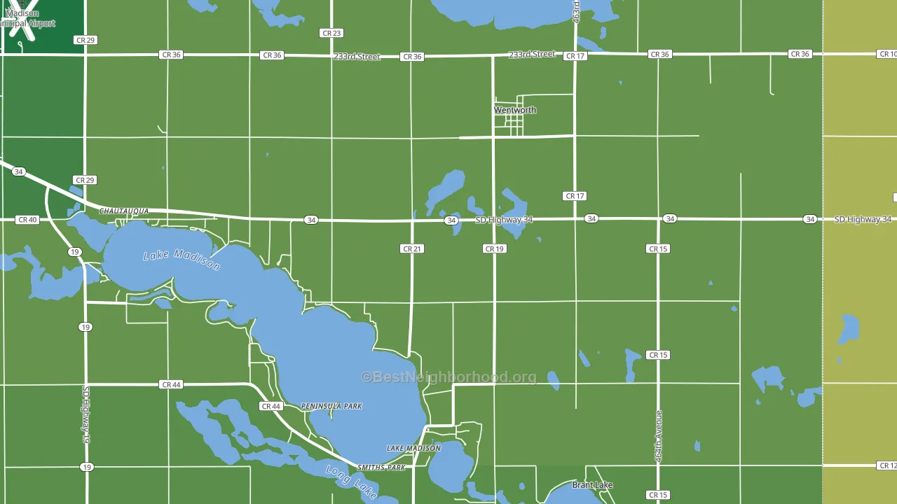 57075, SD block-group voter-turnout map