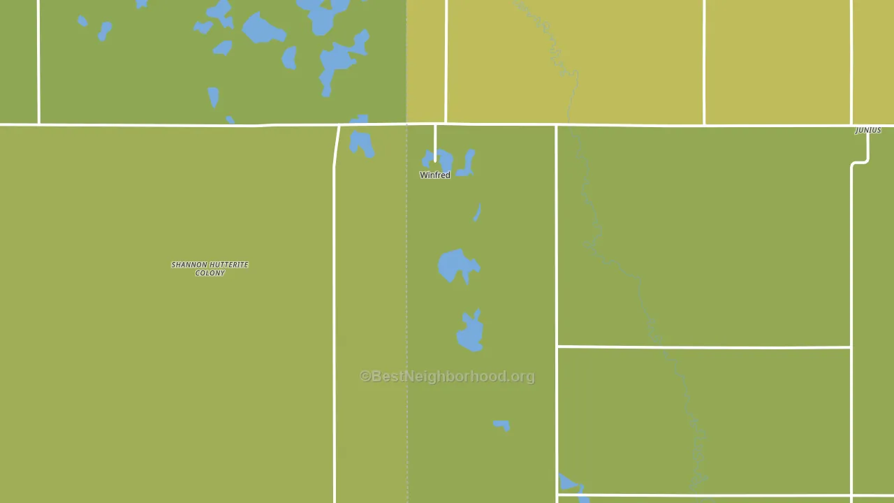 57076, SD block-group voter-turnout map