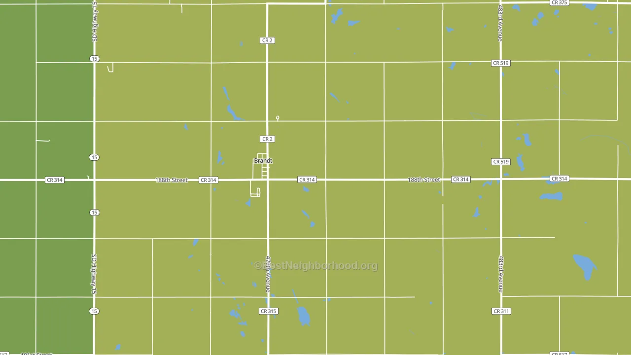 57218, SD block-group voter-turnout map