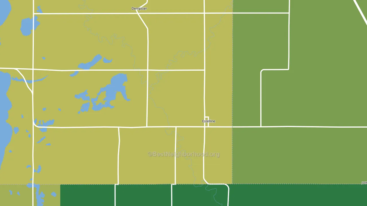 57234, SD block-group voter-turnout map