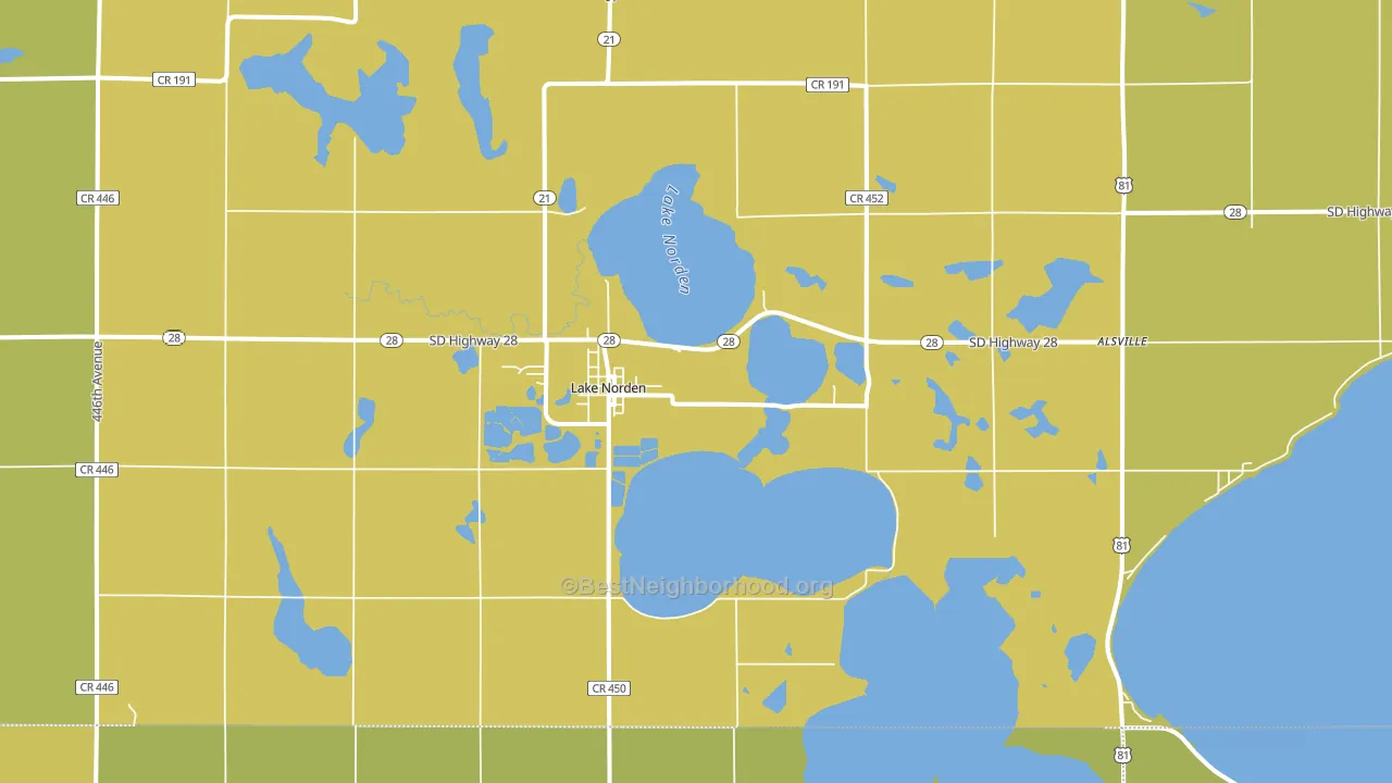 57248, SD block-group voter-turnout map