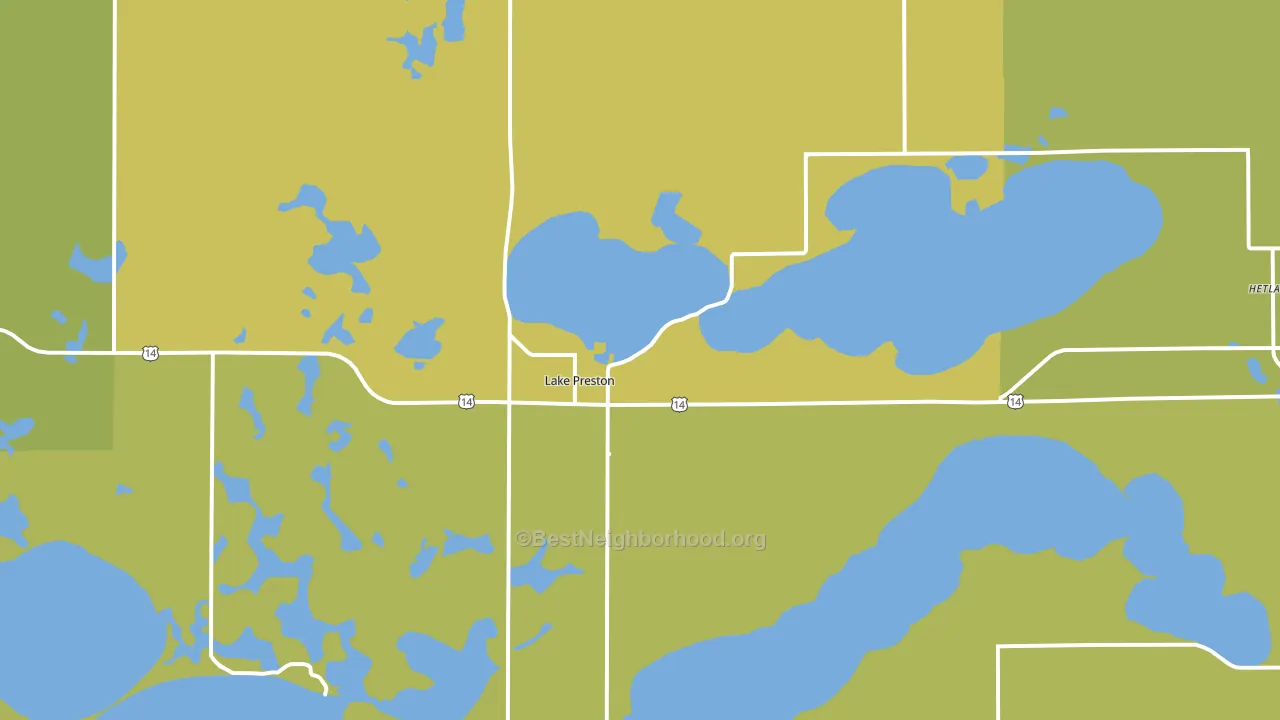 57249, SD block-group voter-turnout map