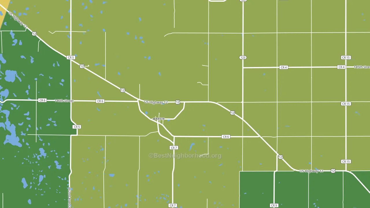 57251, SD block-group voter-turnout map