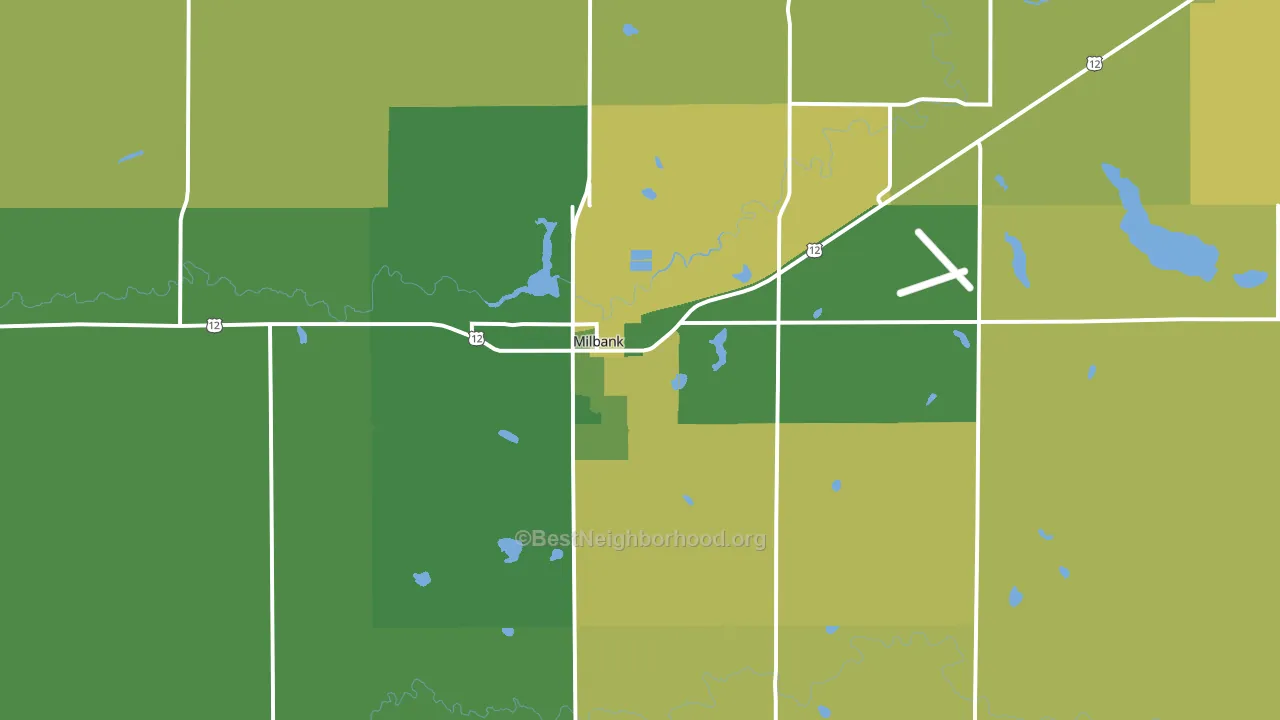 57252, SD block-group voter-turnout map