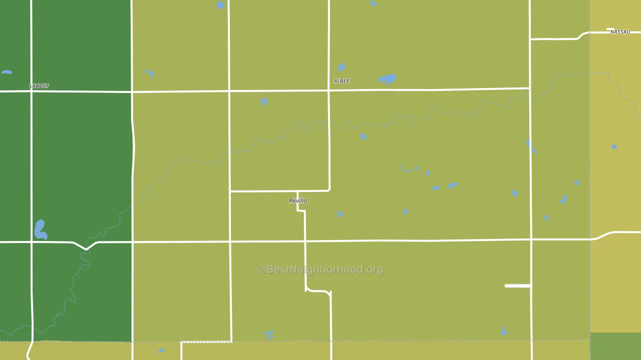 57259, SD block-group voter-turnout map