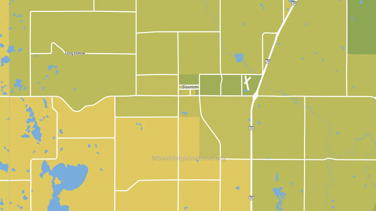 57262, SD block-group voter-turnout map