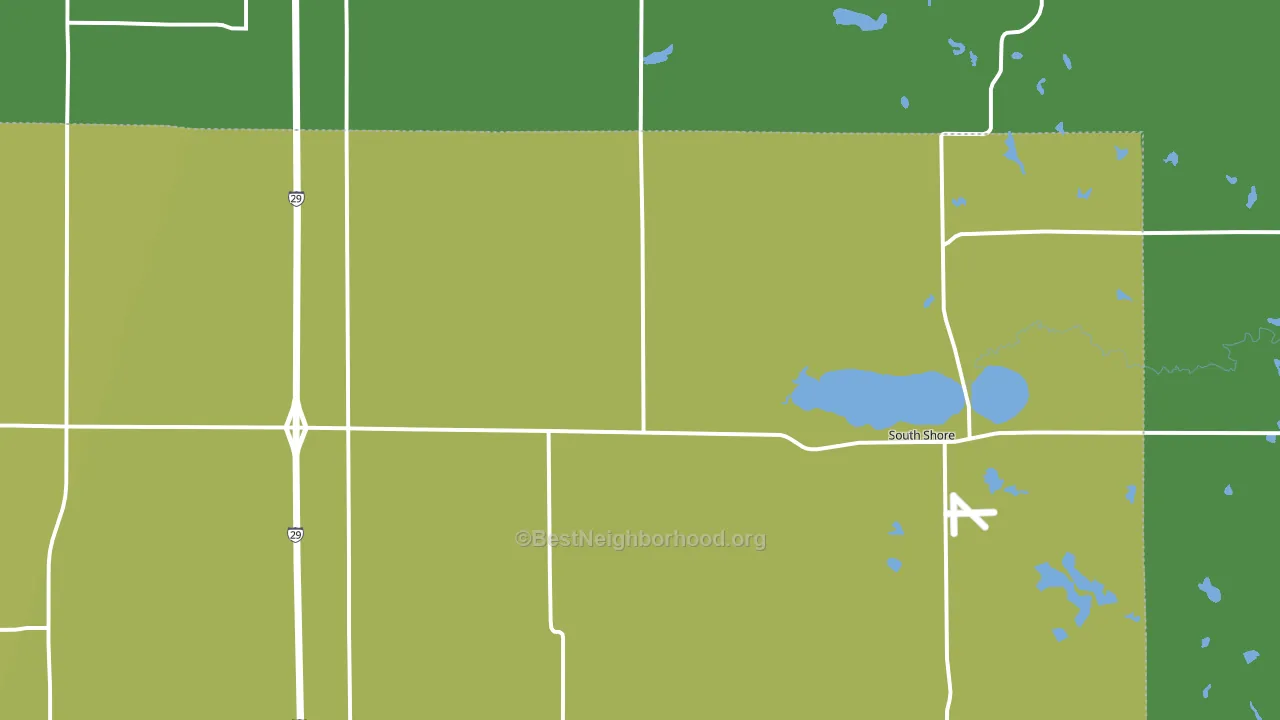 57263, SD block-group voter-turnout map