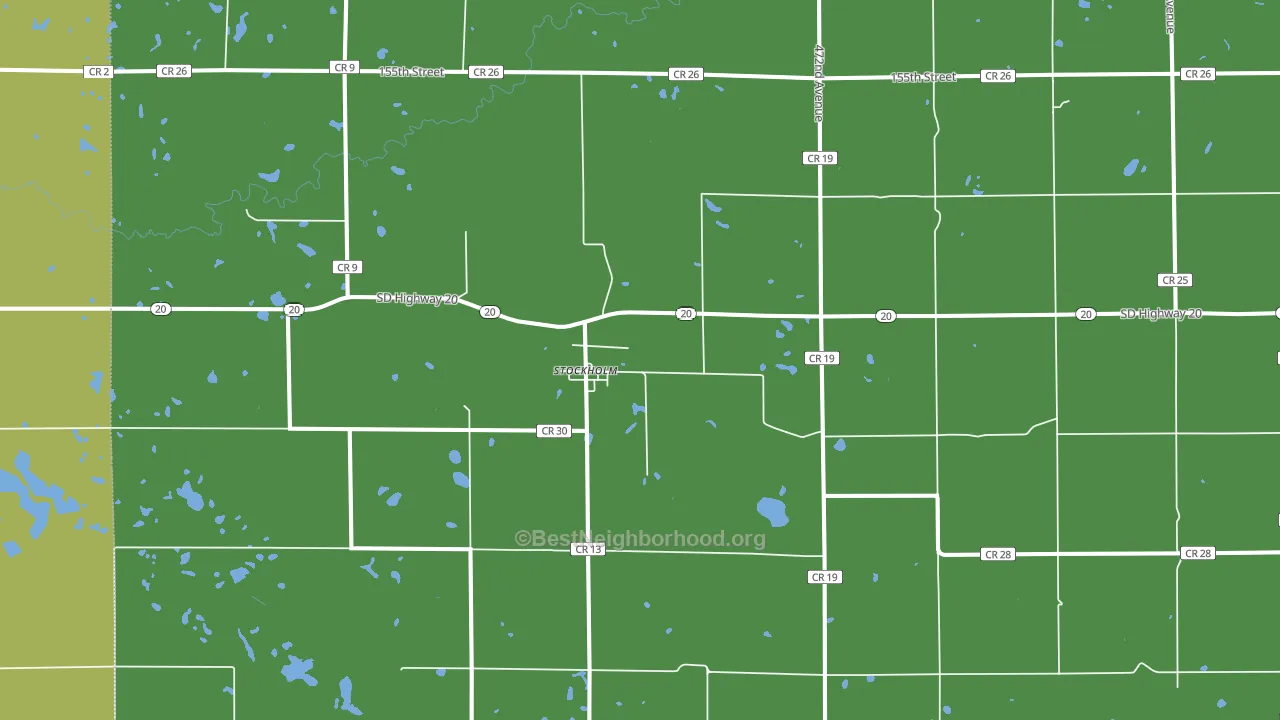 57264, SD block-group voter-turnout map
