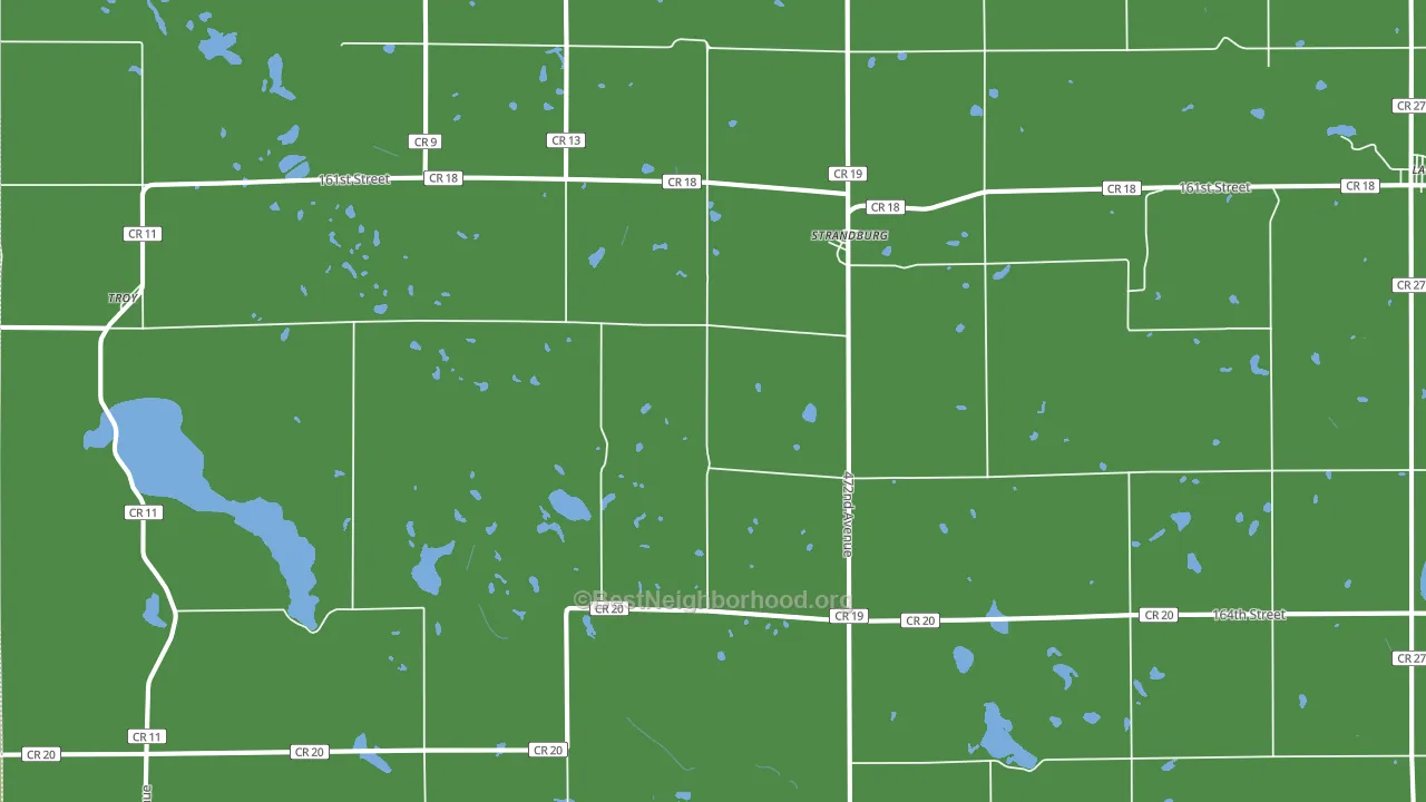 57265, SD block-group voter-turnout map