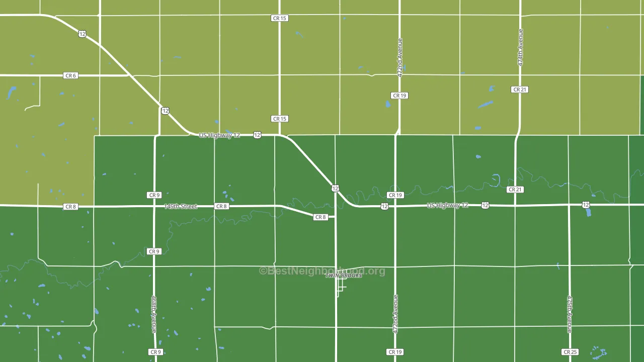 57269, SD block-group voter-turnout map