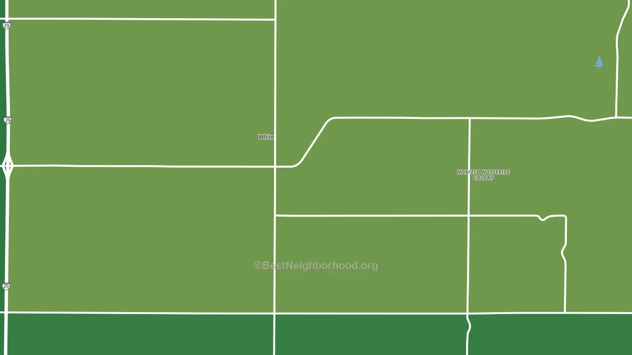 57276, SD block-group voter-turnout map