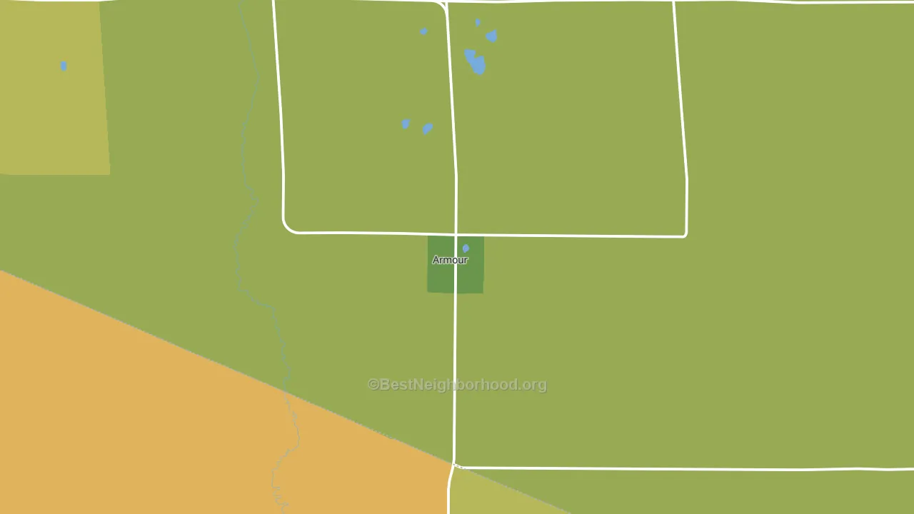 57313, SD block-group voter-turnout map