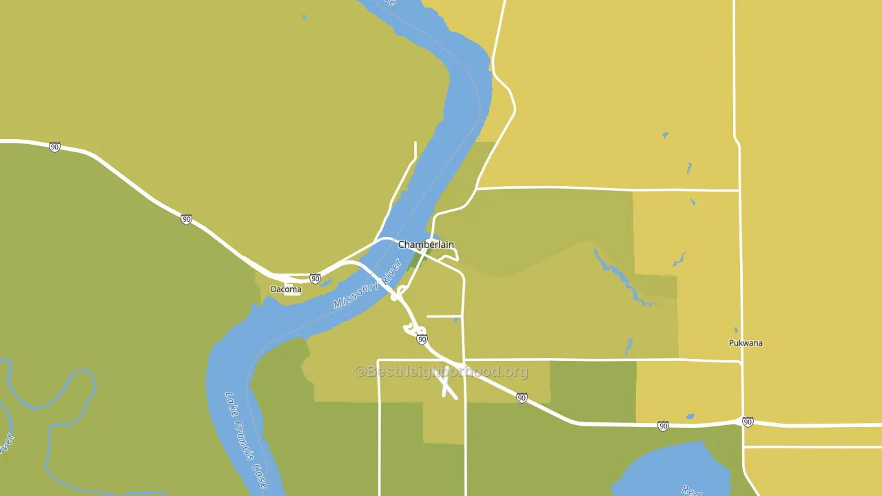 57325, SD block-group voter-turnout map
