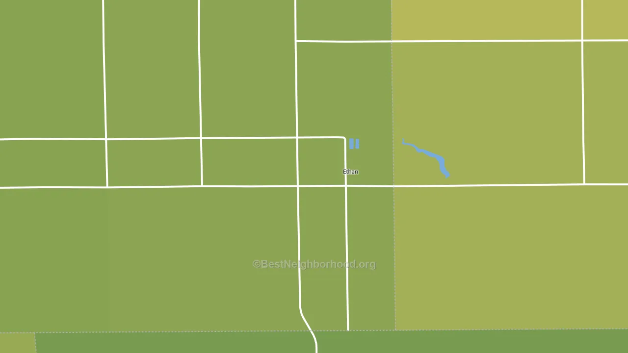 57334, SD block-group voter-turnout map