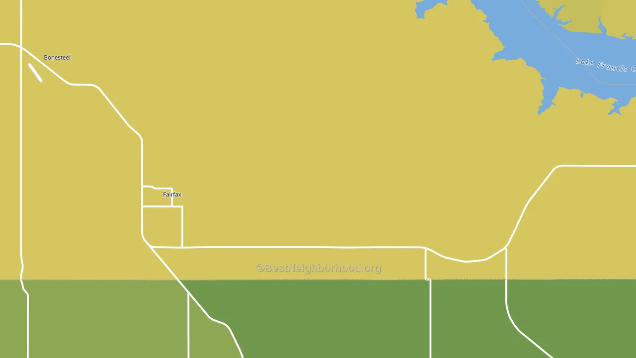 57335, SD block-group voter-turnout map