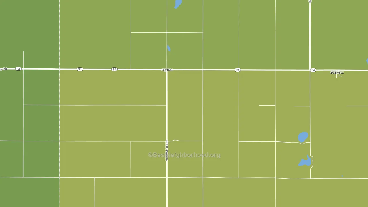 57337, SD block-group voter-turnout map