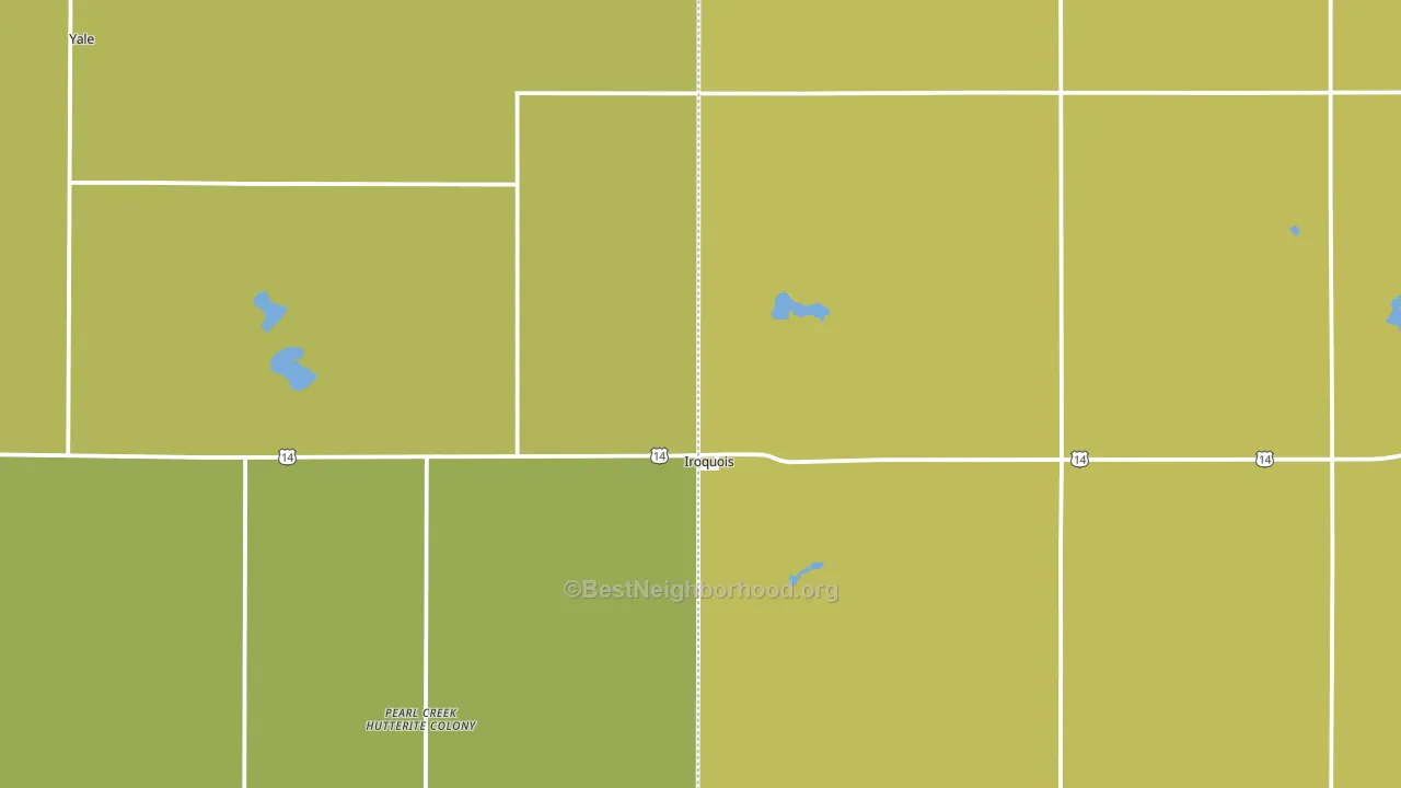 57353, SD block-group voter-turnout map