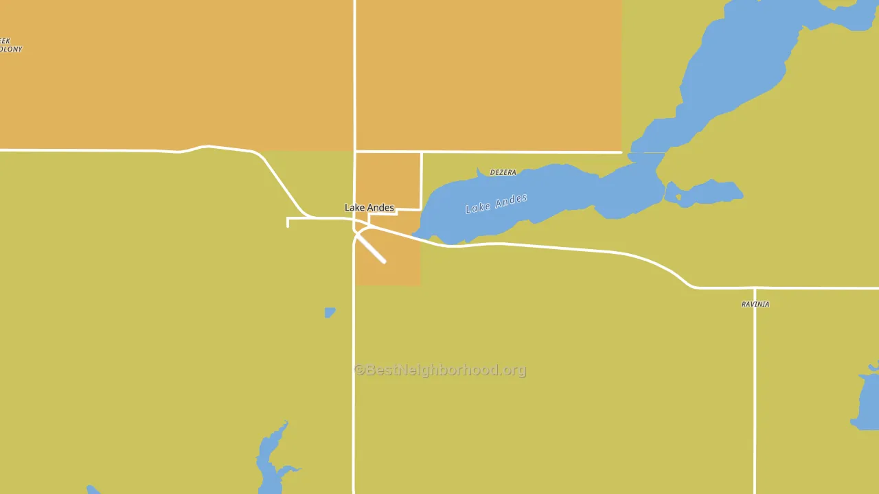 57356, SD block-group voter-turnout map