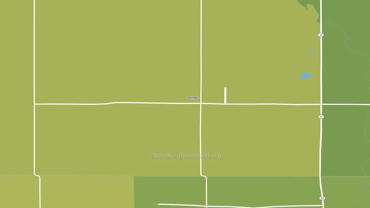 57359, SD block-group voter-turnout map