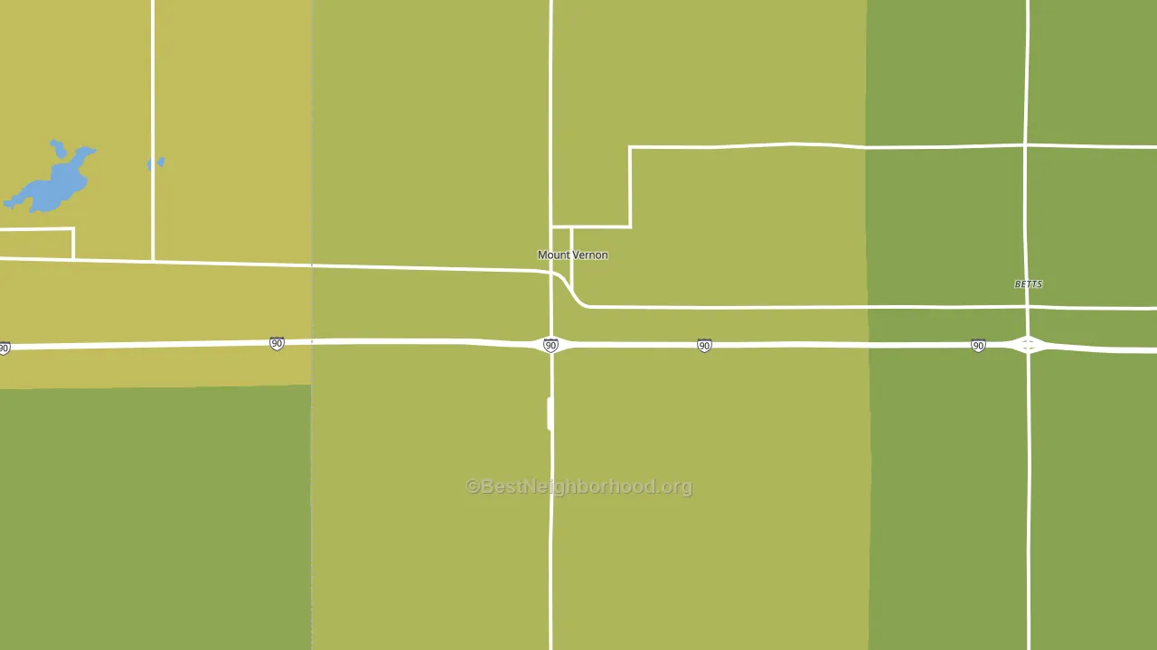 57363, SD block-group voter-turnout map